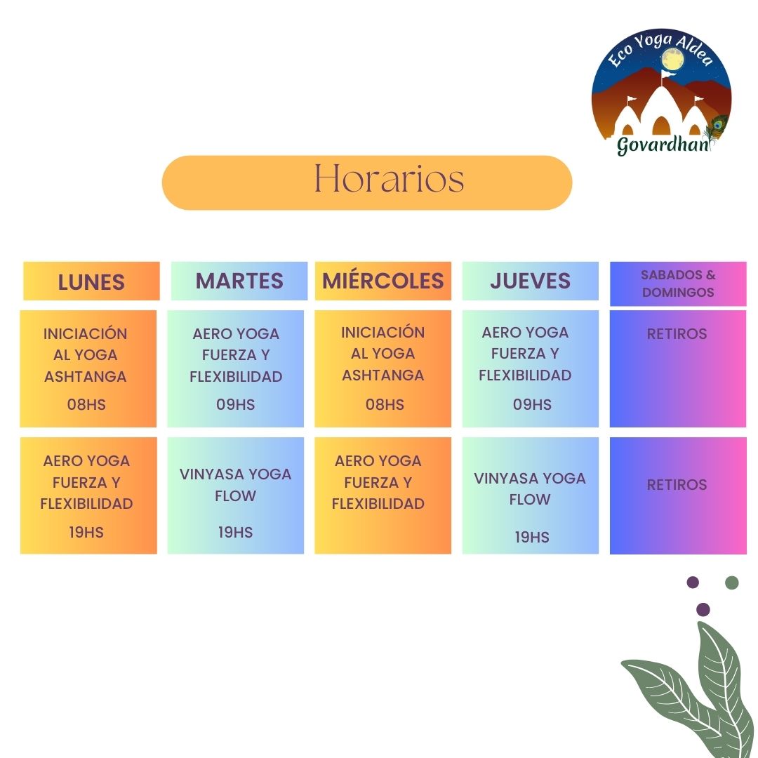 Post de Instagram-Nuestro Horarios-Yoga